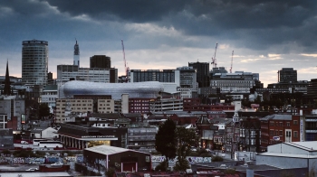 areal view of Birmingham 